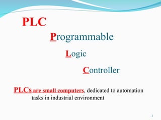 1 - PLCs Introduction.ppt about plc basics | PPT