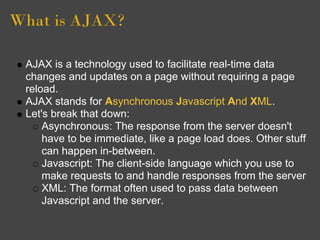 1 ppt-ajax with-j_query | PDF | Web Design and HTML | Internet