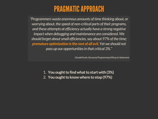 Pragmatic Optimization in Modern Programming - Ordering Optimization Approaches