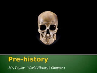 Pre-history Mr. Taylor | World History | Chapter 1 