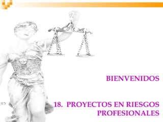 BIENVENIDOS


18. PROYECTOS EN RIESGOS
          PROFESIONALES
 