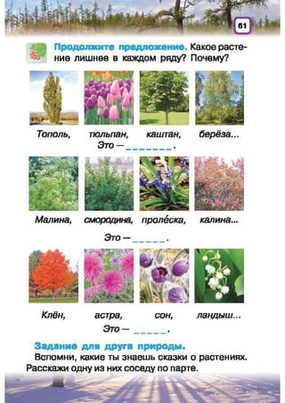 Природоведение: учебник для 1-го класса (русский язык обучения), Автор: И.В. Грущинская Видавництво: Київ, Освіта, 2012 рік