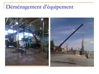 Déménagement d’équipement 