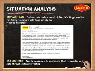 PR Strategy for Ban on Maggi