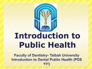 Introduction to
Public Health

 