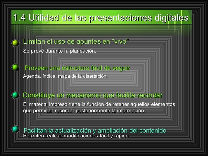 1 Qué es una presentación digital