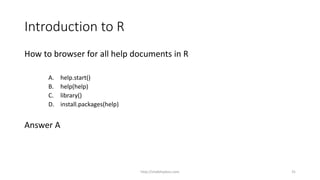 1 R Tutorial Introduction | PDF