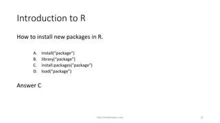 1 R Tutorial Introduction | PDF