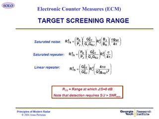 SOLO
Electronic Counter Measures (ECM)
 