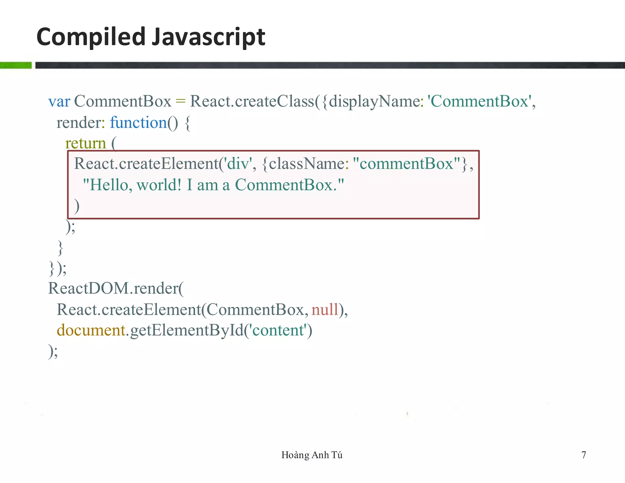 Introduction to ReactJS | PPT