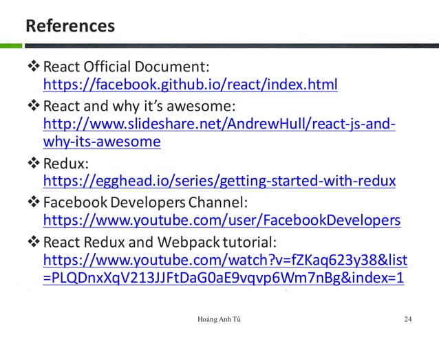 Introduction to ReactJS | PPT image.