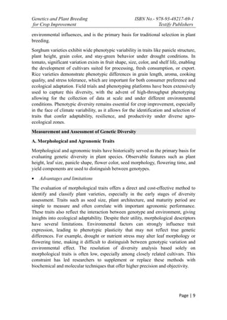 Genetic Variation and Diversity in Plants - Chaitanya Vankalas | PDF