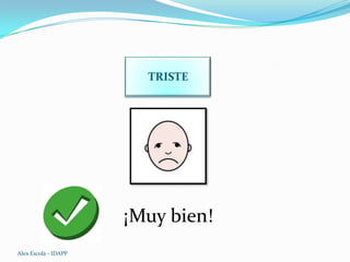 TRISTE
¡Muy bien!
Alex Escolà - IDAPP
 