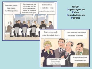OPEP-
Organização de
Países
Exportadores de
Petróleo
 