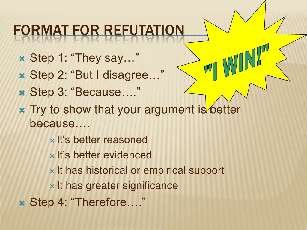1 Refutation