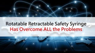 Rotatable Retractable Safety Syringe
Has Overcome ALL the Problems
 