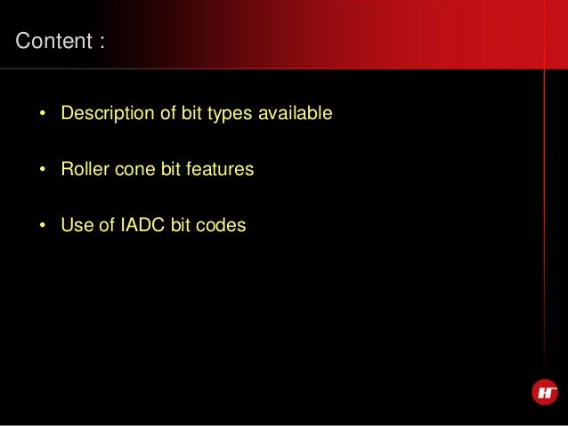 Iadc Drill Bit Comparison Chart