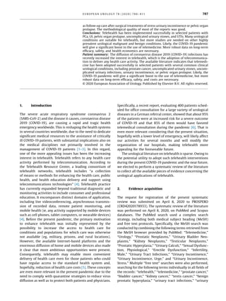 Telehealth in Urology: A Systematic Review of the Literature. | PDF