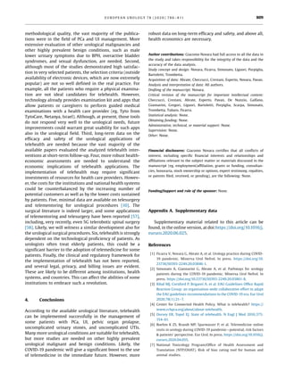 Telehealth in Urology: A Systematic Review of the Literature. | PDF