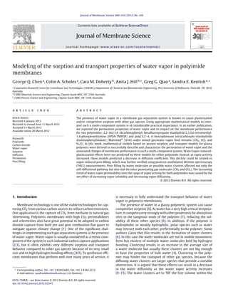 development of mixed matrix mmbrane for co2 separation | PDF
