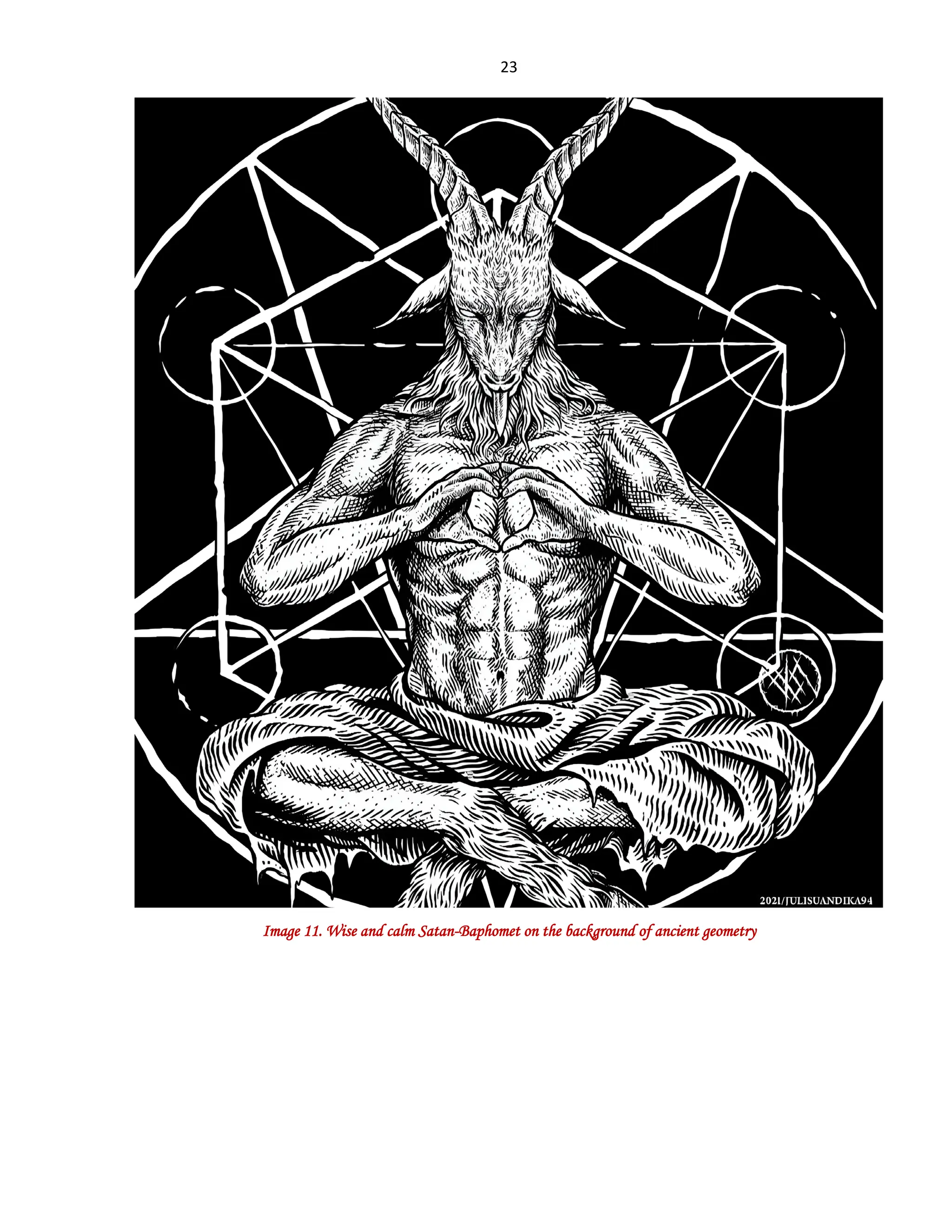 SatanArt No. 1 Album theme: Classic image of Satan-Baphomet and ...