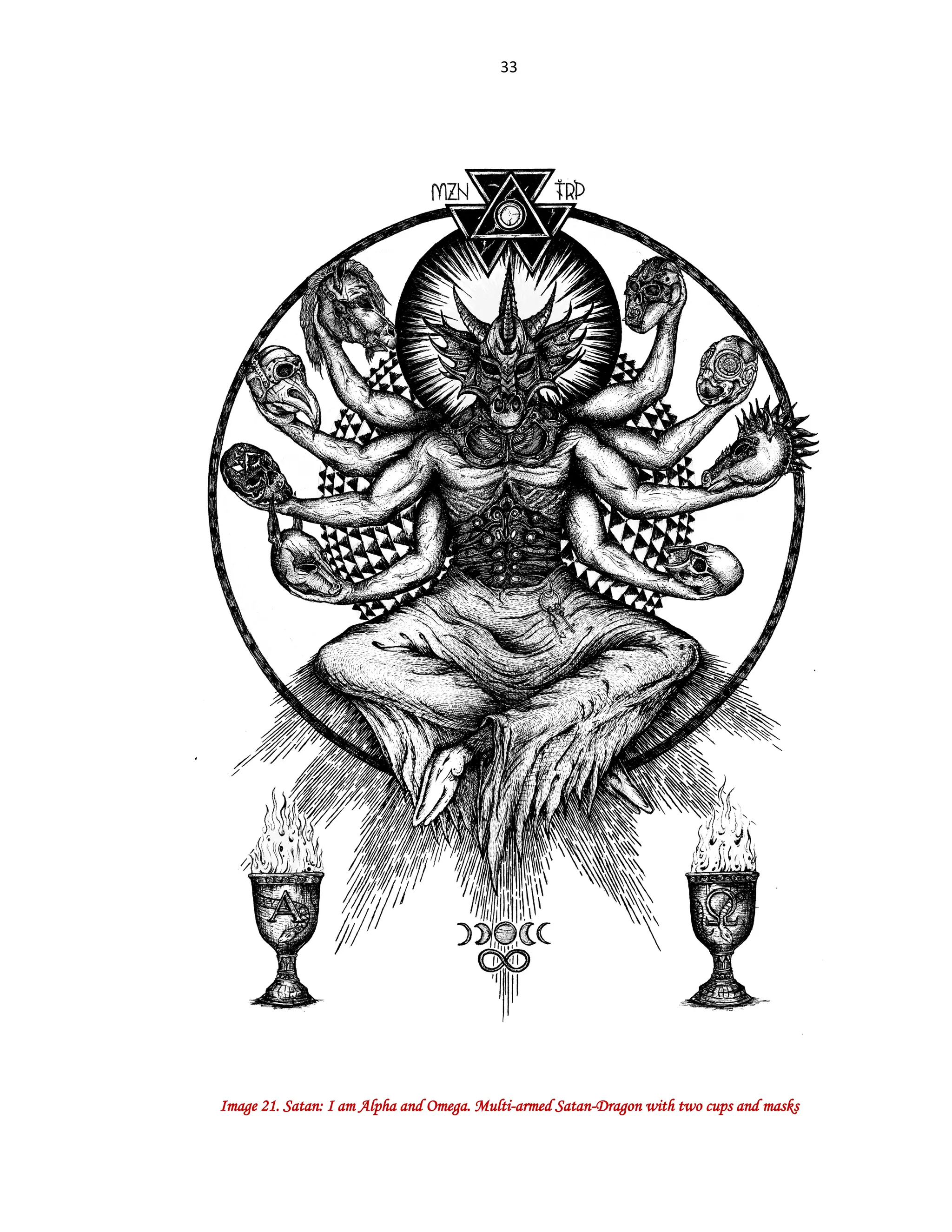SatanArt No. 1 Album theme: Classic image of Satan-Baphomet and ...