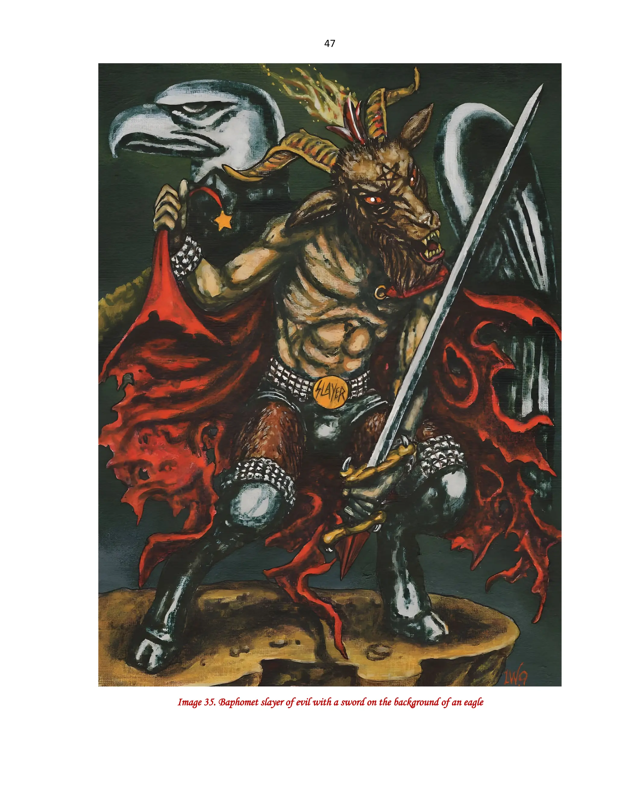 SatanArt No. 1 Album theme: Classic image of Satan-Baphomet and ...