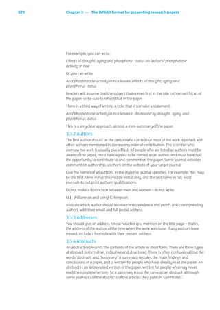 1 Scientific Writing For Agricultural Research Scientists A Training