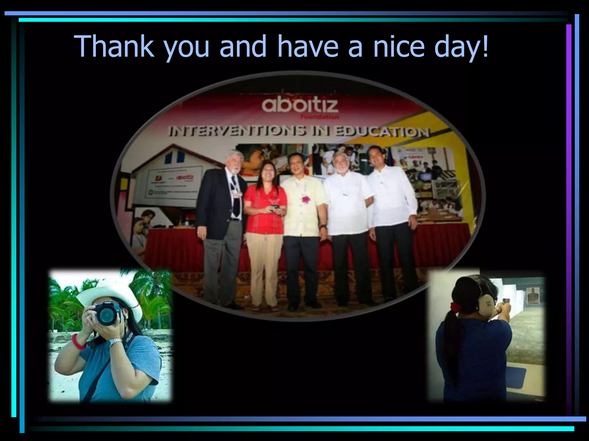 Thank you and have a nice day!
 