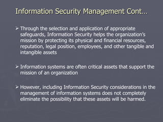 1. security management practices | PPT