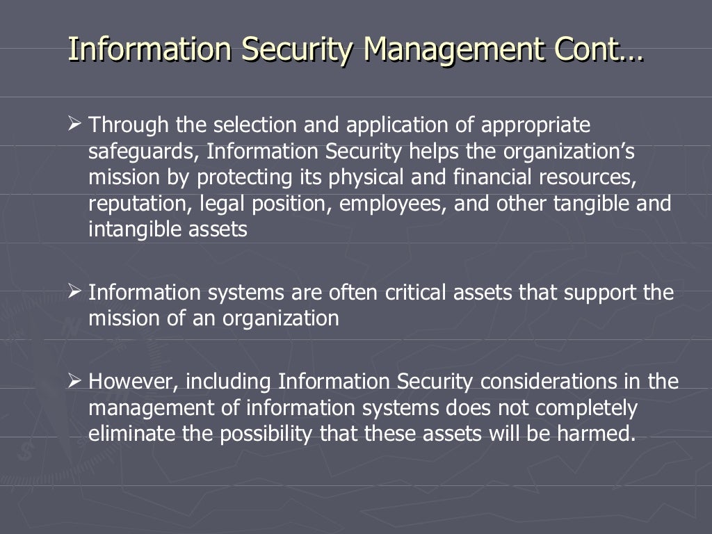 1. security management practices