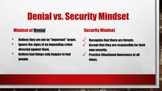 Using Your Mind Security Developing A Security Mindset | PPTX