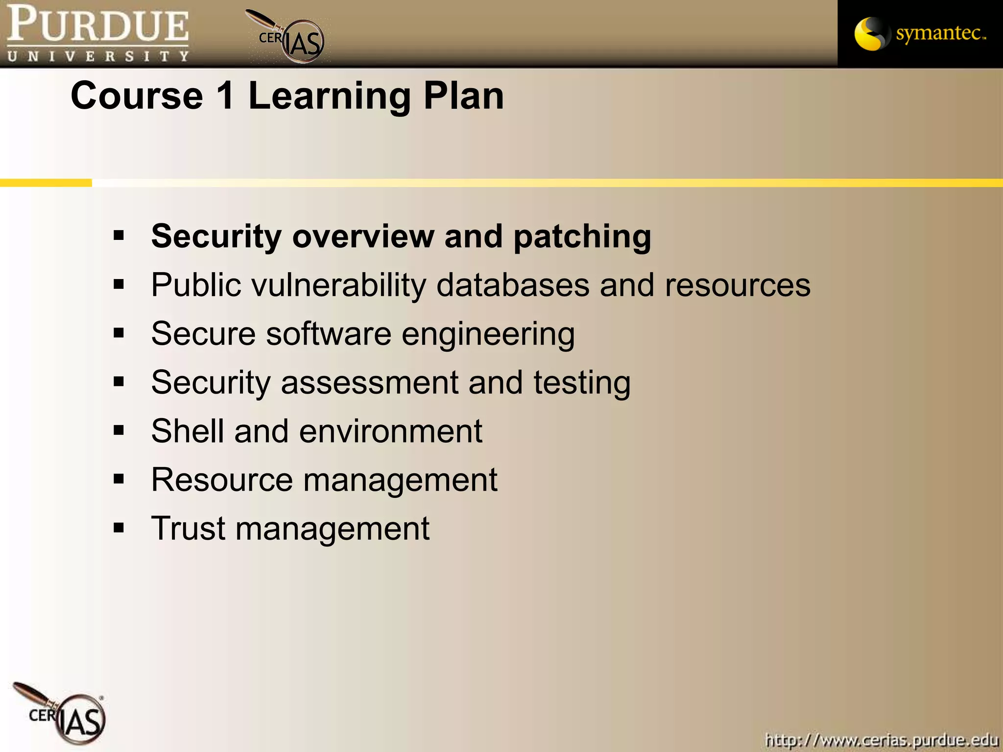 1.Security Overview And Patching | PPT
