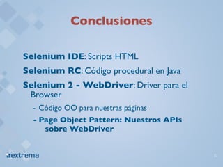 Prueba De Aplicaciones Web con Selenium 2 y WebDriver | KEY