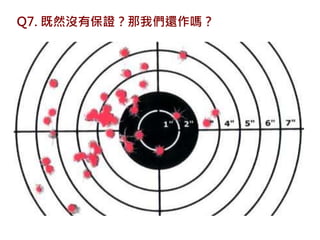 Q7. 既然沒有保證？那我們還作嗎？
 