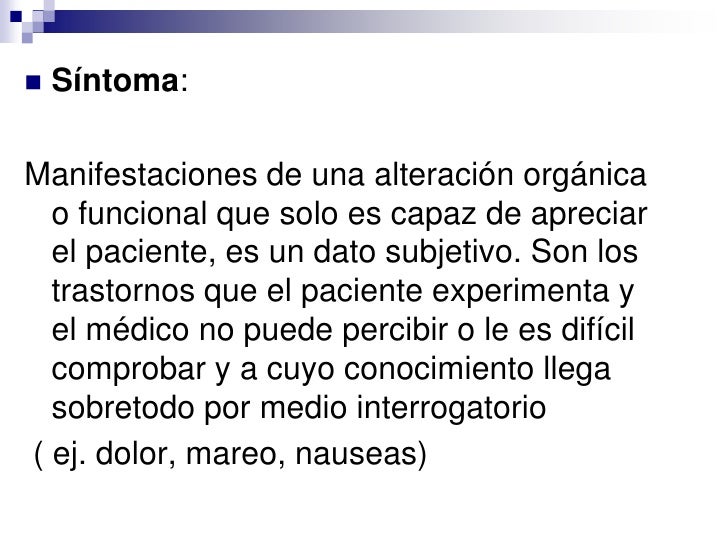 Signos y Sintomas - 28 oct 2010 Signos y Sintomas - 28 oct 2010