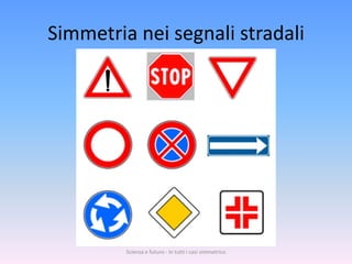 Simmetria nei segnali stradali




         Scienza e futuro - In tutti i casi simmetrico
 