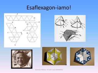 Esaflexagon-iamo!




   Scienza e futuro - In tutti i casi simmetrico
 
