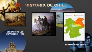 LLEGADA DE LOS
ESPAÑOLES - 1540
SANTIAGO DEL CHILE
 