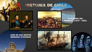 JOSE DE SAN MARTIN
BERNADO O’HIGGINS
LA GUERRA DEL
PACIFICO (1879 – 1883)
 