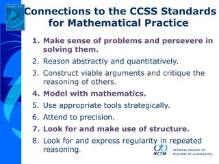 1-Slides-HS-Ziegler NCTM 11-12 Grade pattern task | PPTX