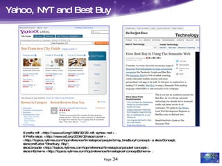 @prefix rdf: <http://www.w3.org/1999/02/22-rdf-syntax-ns#> .  @Prefix skos: <http://www.w3.org/2004/02/skos/core#> . <http://topics.nytimes.com/top/reference/timestopics/people/b/ray_bradbury#concept> a skos:Concept;  skos:prefLabel "Bradbury, Ray";  skos:broader <http://topics.nytimes.com/top/reference/timestopics/people#concept>;  skos:inScheme <http://topics.nytimes.com/top/reference/timestopics#conceptScheme> .  Yahoo, NYT and Best Buy 