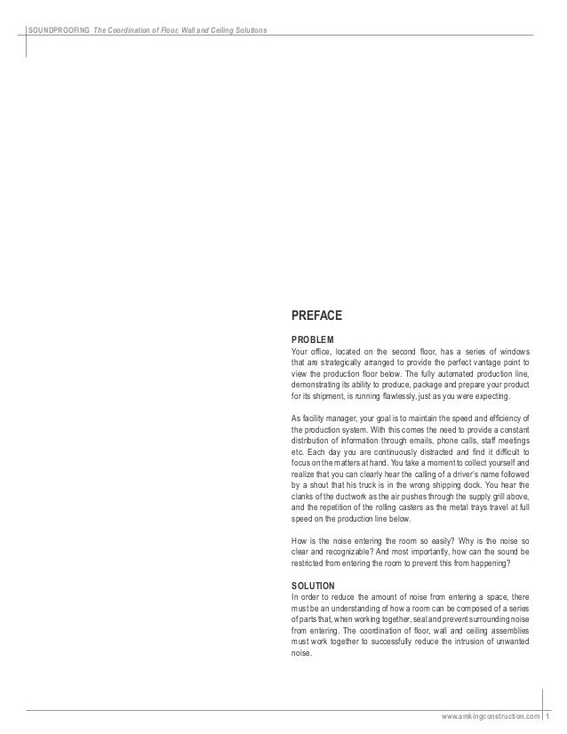 Sound Proofing The Coordination Of Floor Wall And Ceiling Solutions