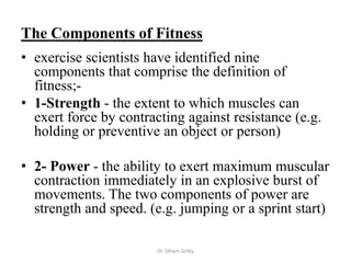 1 sport and fitness nutrition (nutrition and fitness | PPTX