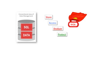Store	
  
Access	
  
Analyze	
  
Protect	
  
 
