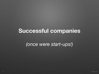 1. Start-ups
Successful companies
(once were start-ups!)
20
 