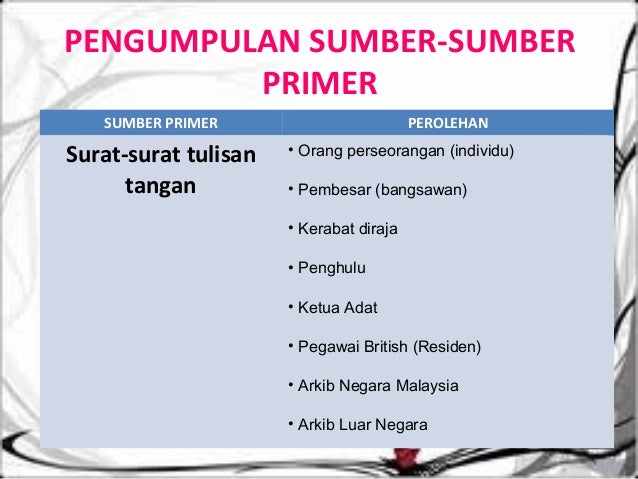 1 sumber primer