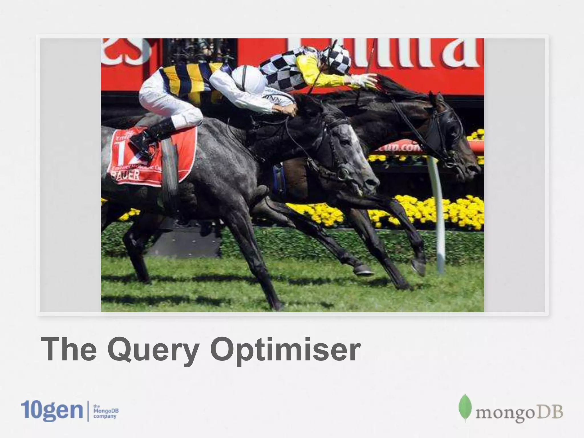 The Query Optimiser
 