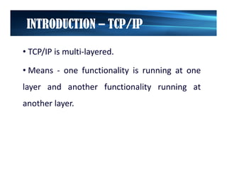TCP/IP Introduction | PDF