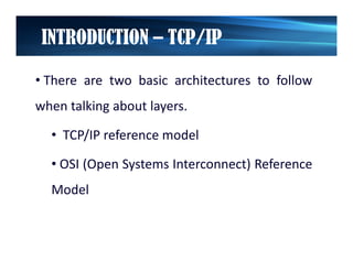 TCP/IP Introduction | PDF